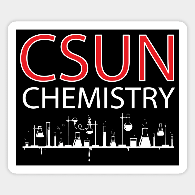 CSUN Chemistry (White Print) Sticker by csunasbmbchapter